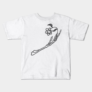 Skeleton flower Kids T-Shirt